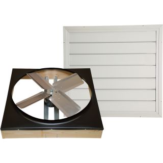 Ventamatic Whole House Fan — 24in., Direct-Drive, Model# CX24DDWT  Whole House Fans