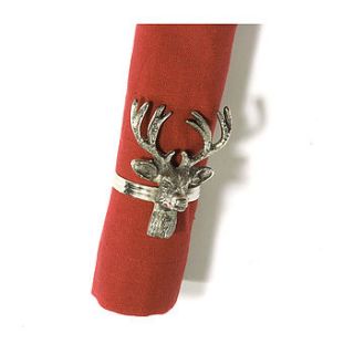 stag napkin ring by lindsay interiors