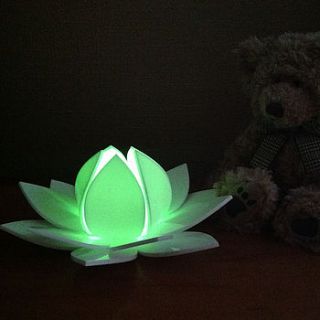 lotus flower colour changing led with sensor by kirsty shaw