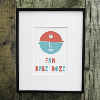 'fan dabi dozi' print by eat haggis