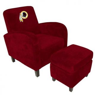 Embroidered Logo Den Chair with Matching Ottoman   Redskins