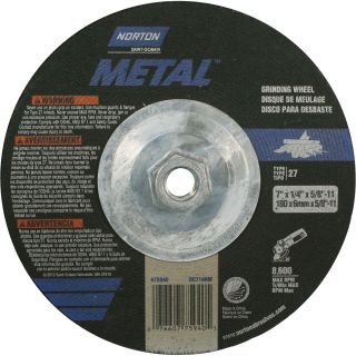 Norton Metal Grinding Wheel — 7in. Dia.  Grinding Wheels
