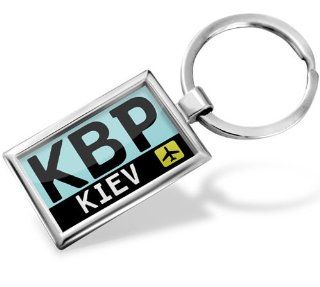 Keychain "Airport code "KBP / Kiev" country Ukraine   Hand Made, Key chain ring Automotive