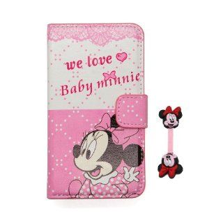 Euclid+   Light Pink Minnie Mouse Style Leather Case Cover for Samsung Galaxy Grand DUOS I9082 with Minnie Mouse Style Cable Tie Cell Phones & Accessories
