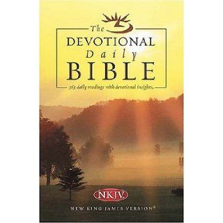 The Devotional Daily Bible Arranged in 365 daily readings with devotional insights Thomas Nelson 9780840727916 Books