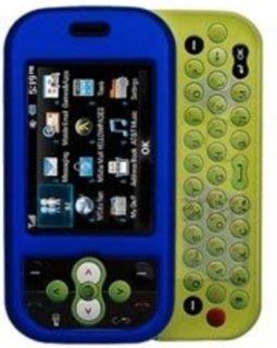 Amzer Rubberized Snap On Crystal Hard Case for LG Neon GT365   Blue Cell Phones & Accessories