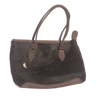 classic cowhide shoulder bag by emma tomes