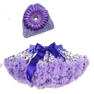 Buenos Ninos Girl's Tutu Pettiskirt Set cherry and Hats Pupple Size 1 2T Purple Clothing