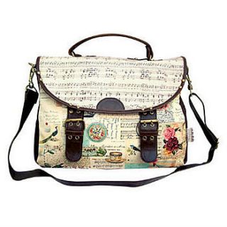 patchwork vintage style satchel by this is pretty