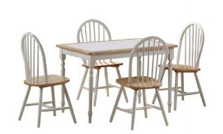 Tile Top Dining (5 Piece Set) White/Natural   Dining Room Furniture Sets