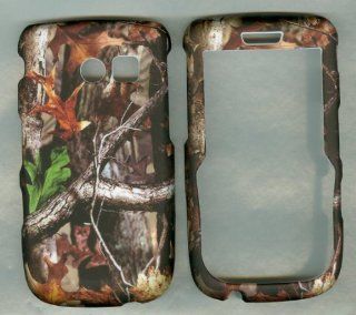 Camo Leaf Tree Adv Rubberized Samsung R375c Straight Talk Phone Cover Case Ru Cell Phones & Accessories