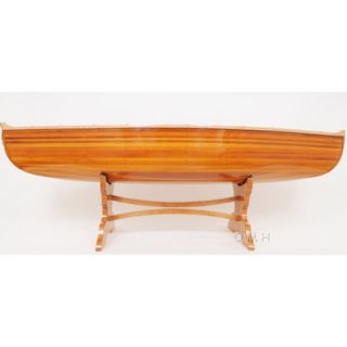 Old Modern Handicrafts Canoe Table Model Ship