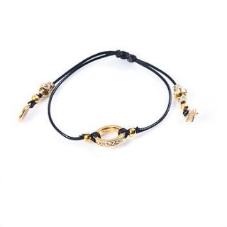 gold hoop friendship bracelet by francesca rossi designs