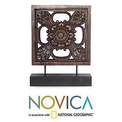 Hand carved Rain Tree Wood 'After the Rain' Sculpture (Thailand) Novica Statues & Sculptures