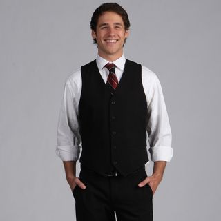 Geoffrey Beene Black Solid Suit Separate Vest Geoffrey Beene Suit Separates