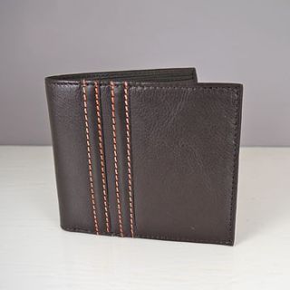 detailed brown leather wallet by deservedly so