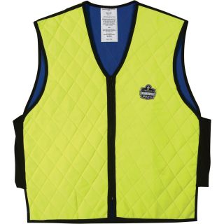 Ergodyne Chill-Its Evaporative Cooling Vest — 2X-Large, Lime, Model# 6665  Safety Vests