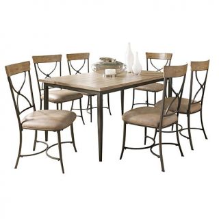 Hillsdale Furniture Charleston Dining Set, X Back Chairs   7 Piece Set