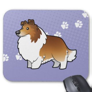 Cartoon Shetland Sheepdog / Collie Mousepads