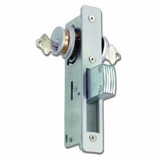 Global TH1101 1 1/8 ALM 1 1/8 Inch Global Deadlock, Aluminum   Door Lock Replacement Parts  