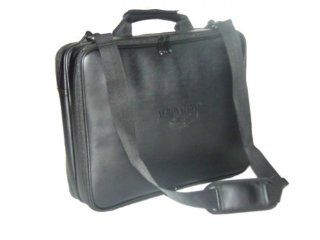 Aerovation CPFK 2A 17 Black Leather Checkpoint Friendly Laptop Bag Computers & Accessories