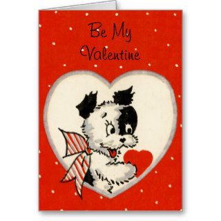 Vintage Be My Valentine Card