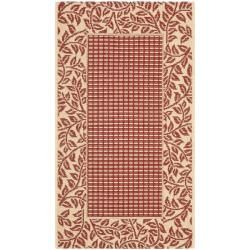 Poolside Red/ Natural Indoor Outdoor Rug (2' x 3'7) Safavieh Accent Rugs