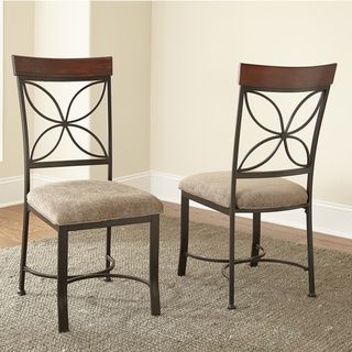 Santiago Dark Grey/ Beige Dining Chair (Set of 2) Dining Chairs