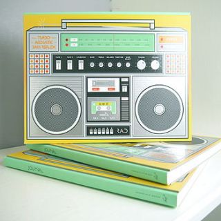 retro 80s boombox journal by deservedly so