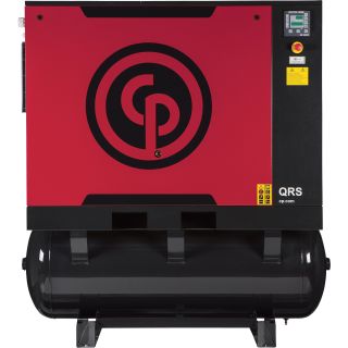 Chicago Pneumatic Quiet Rotary Screw Air Compressor with Dryer — 20 HP, 230 Volts, 3 Phase, Model# QRS20HPD  50 CFM   Above Air Compressors