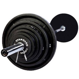 USA Sports by Troy Barbell 300 lb. Olympic Weight Set with Chrome Bar  Exercise Weights  Sports & Outdoors