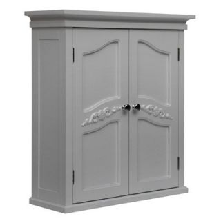 Elegant Home Fashions Versailles Wall Cabinet with 2 Doors