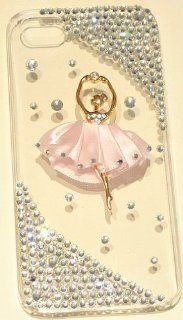 iPhashon Golden Ballerina BALLET DANCER Crystal Case Cover for iPhone 5 5G 5th Cell Phones & Accessories