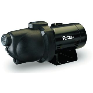 Flotec Thermoplastic Shallow Well Jet Pump — 1 1/4in. Suction Port, 1in. Discharge Port, 720 GPH, 3/4 HP, Model# FP4022  Shallow Well Pumps