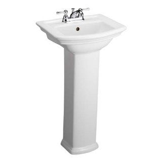 Barclay 3 384WH Washington 460 Pedestal Lavatory in White   Pedestal Sinks  