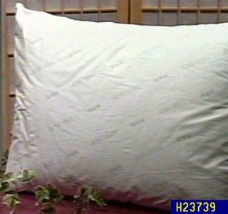 Royal Velvet Standard Size White Goose Down Pillow —