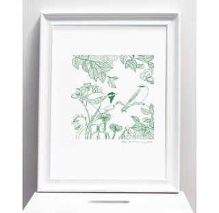 'love bird' print by karin Åkesson