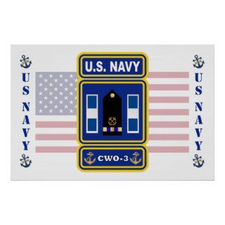 US Navy Chief Warrant Officer 3 Poster