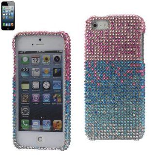 Reiko DPC iPhone5 33 Premium Durable Designed Snap On Bling Protective Case for iPhone 5   1 Pack   Retail Packaging   Multi Cell Phones & Accessories