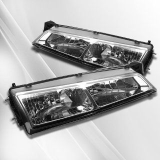 Nissan 240SX 97 98 Crystal Headlights ~ pair set (Chrome) Automotive