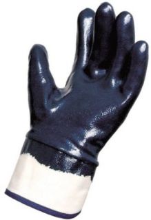 MAPA Titan 388 Nitrile Heavyweight Glove, Work, 10 1/2" Length, Size 10, Blue (Bag of 12 Pairs)
