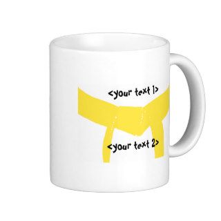 Martial Arts Yellow Belt Coffee Mug