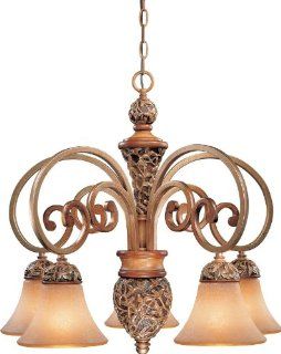 Minka Lavery 1575 477 5 Light 1 Tier Chandelier from the Salon Grand Collection, Florence Patina    