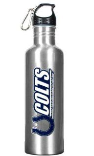 Indianapolis Colts 34oz Silver Aluminum Water Bottle  Sports Water Bottles  Sports & Outdoors