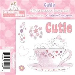 Crafters Companion Strawberry Kisses Cutie EZmount Cling Stamp Set