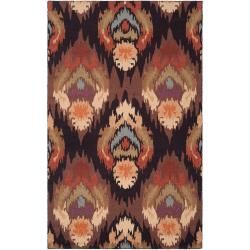 Hand hooked Brown Benton Rug (23 X 8)