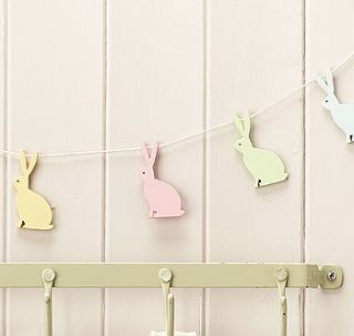 happy easter bunny garland by the contemporary home