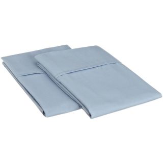 Home City Inc Microfiber Wrinkle resistant Solid Plain Weave Pillowcases (set Of 2) Blue Size Standard
