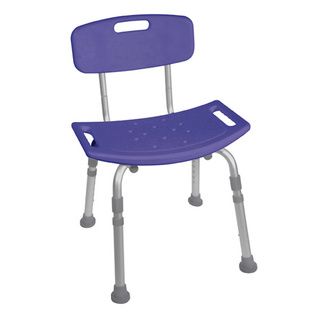 Blue Bathroom Safety Shower Tub Bench Chair With Back