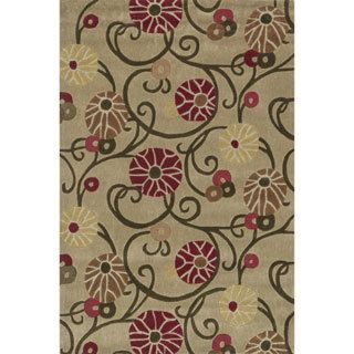 Hand tufted Chalice Beige/multi color Rug (2 X 3)